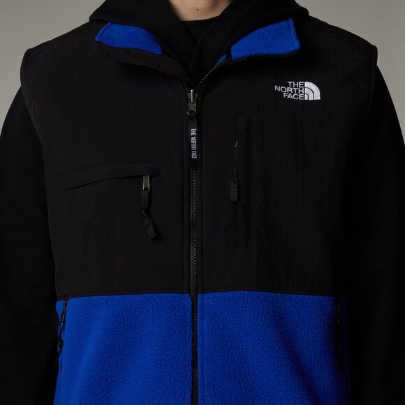 The North Face Men's Retro Denali Vest Gilet Men's Size L $150 Black Blue - Picture 11 of 12